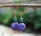 Handmade beadwork jewelry earrings