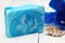 Handmade blue soap