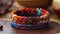 Handmade bracelet made with colorful ropes