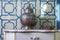 Handmade ceramic lamps in Morocco