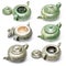 Handmade ceramic teapots