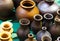 Handmade ceramics jugs