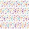 Handmade childish round seamless pattern background