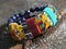 Handmade colorful beaded women`s wristbands