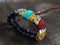 Handmade colorful beaded women`s wristbands