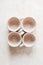 Handmade crafts clay pottery cups nude texture beige skin color bowl natural color eco friendly