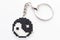 Handmade Cross Stitch Keychain Yin Yang