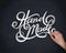 Handmade cursive font vector