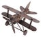 Handmade dark brown airplane