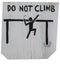 Handmade DO NOT CLIMB sign