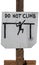 Handmade DO NOT CLIMB sign