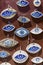 Handmade evil eye beads made of ceramics