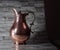 Handmade hammered copper pitcher for water or wine