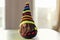 Handmade knitted gnome. Home decoration