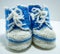 Handmade knitted shoes for newborns
