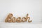 Handmade lettering BEACH