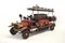 Handmade lifelike model of a old firetruck . Home and office decoration Toy.