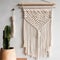 Handmade macrame design. Illustration AI Generative