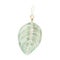 Handmade macrame green leaf cotton wall decoration with wooden stick Watercolor illustration on white background. Modern