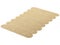 Handmade natural braided fiber beige jute rug. 3d render