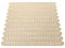 Handmade natural braided fiber ivory jute rug. 3d render