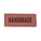 Handmade, old, vintage leather label