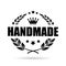 Handmade product vector icon