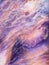 Handmade resin art background in purple color. Phone wallpaper in cosmic style epoxy art. Modern interior wallpaper with