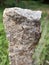 Handmade rock pillar - used as a boundary stone.