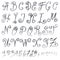 Handmade Roman alphabet