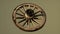 Handmade rustic vintage wooden wheel used in medieval wagons