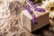 Handmade Soap with Sprig of Fresh Lavender