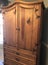 Handmade solid wood distressed pine cabinet