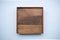 Handmade square wood paneled tray