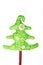 Handmade textile Christmas tree with decorations