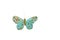 Handmade turquoise butterfly