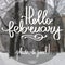 Handmade vector calligraphy. Hello february