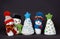 Handmade Waldorf toys, Christmas tree and snowman