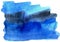 Handmade watercolor blue abstract background spray