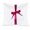 Handmade white arolla pine Pillow with a cotton cover and ribon