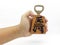 Handmade wooden bottle opener for interior decoration with japanese concept in white isolation background 02