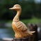 Handmade Wooden Duck Art Inspired By Helios 44-2 58mm F2