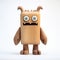 Handmade Wooden Toy Monster With Big Eyes - Vray Style