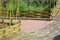 Handmade woven willow garden edging