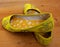 Handmade yellow shoes