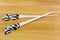 Handmade Zebra carved bone hairpin. White hair fork dyed with safari animal pattern from Africa
