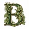 Handpainted Neoclassicism Letter B With Vines And Leaves