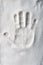 Handprint of a baby