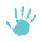 Handprint kid graphic icon