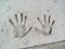 Handprints in Cement